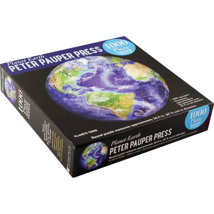 Peter Pauper Press - Wholesale Puzzle - Adult - Planet Earth Round Jigsaw Puzzle