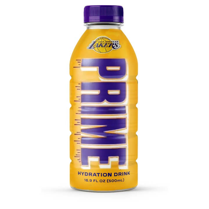 Prime Hydration LA Lakers in edizione limitata  per la vendita all'ingrosso da parte di Worldwide Snacks INC