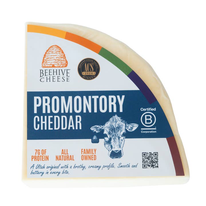 Promontory Cheddar 1/5LB Case for wholesale by Beehive Cheese Co. LLC