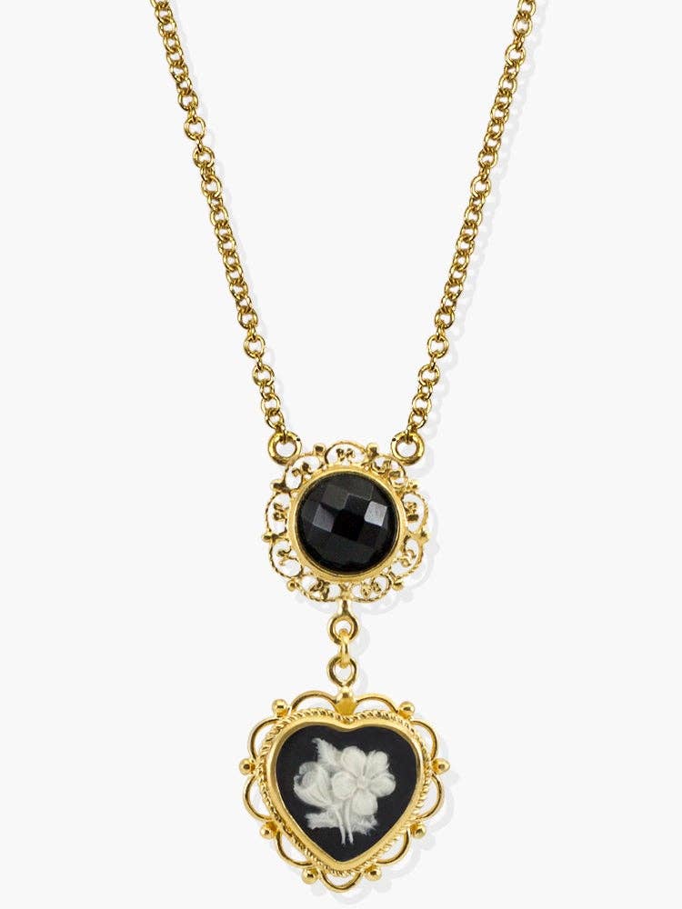 Vintouch Jewels - Wholesale Pendant/Charm Necklace - Bouquet Cameo Necklace