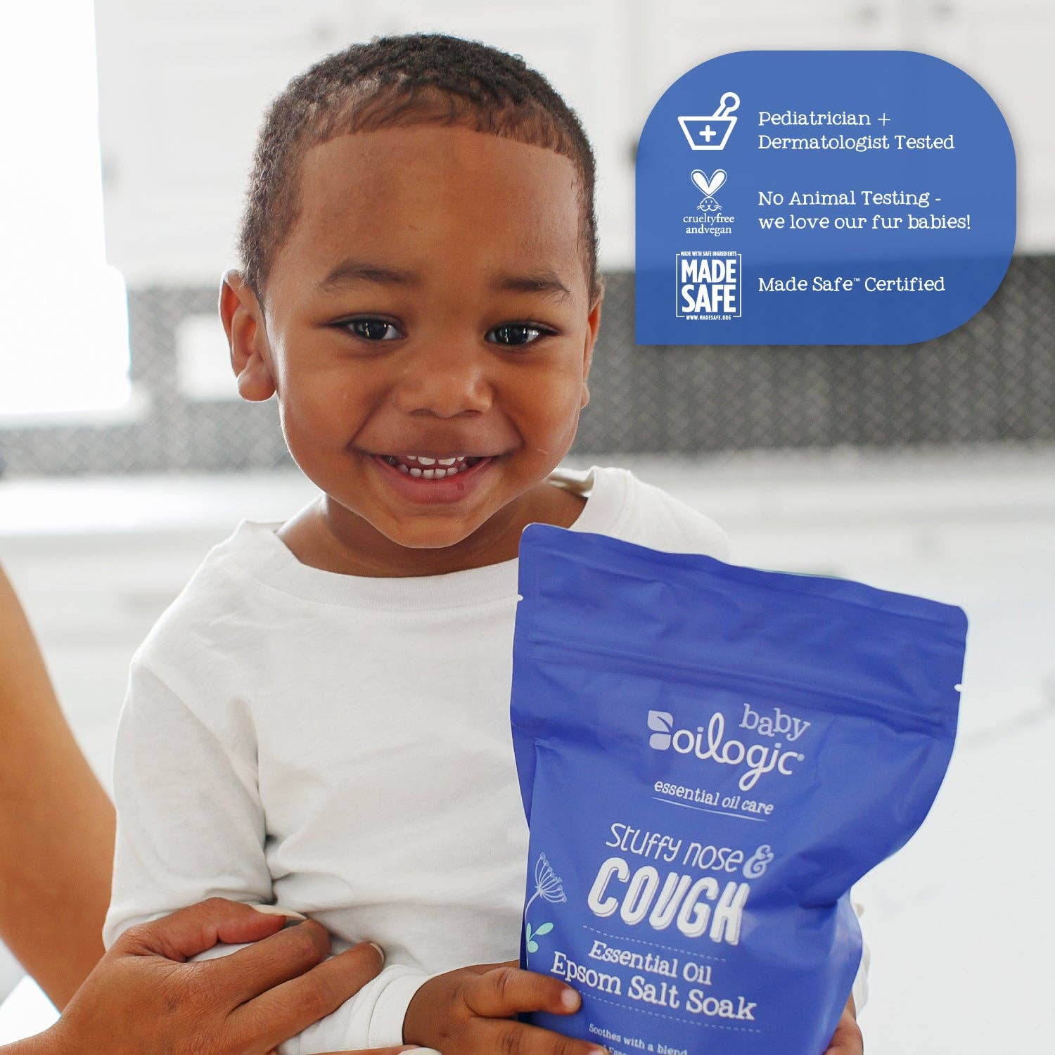 Oilogic Baby & Kid Solutions - Wholesale Bath Salts - Stuffy Nose & Cough Essential Oil Epsom Salt Soak2