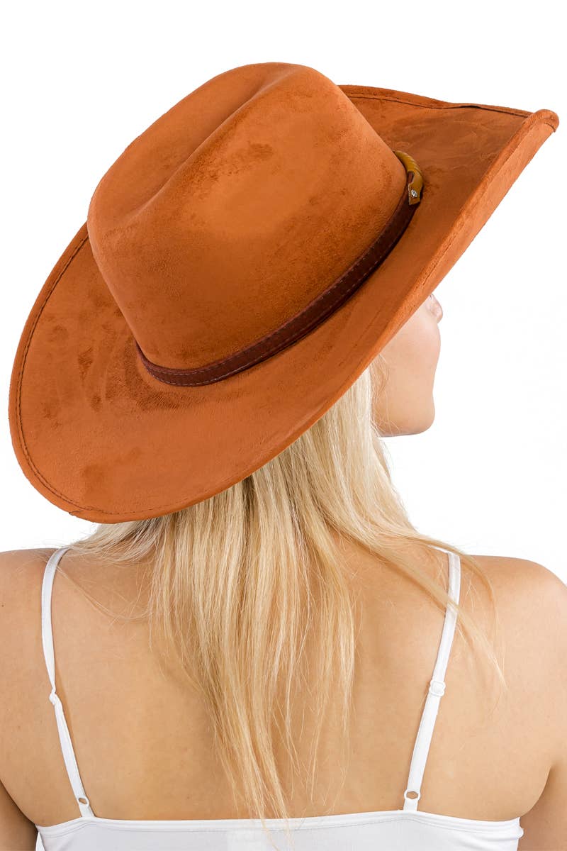 Cap Zone – Engroshandel Cowboyhat - Dame – Falsk nubuck ruskind cutter cowboyhat41