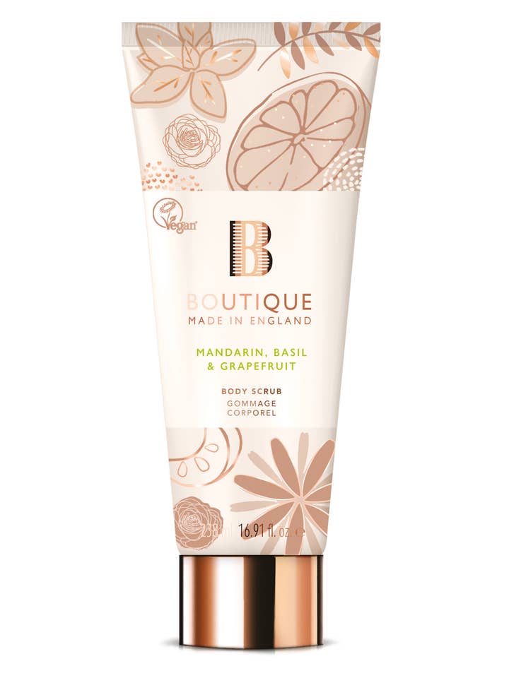 Mandarin, Basil & Grapefruit Body Scrub 238Ml for wholesale by Grace Cole