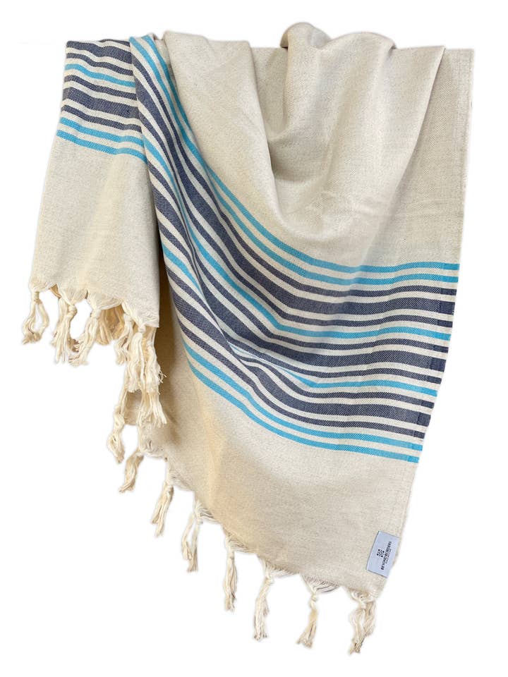 Nehir Turkish Cotton Towel / Throw | Bath Towels | Beach Towels for wholesale by Beyond Borders Collective | Artisan-Made Blankets & Throws