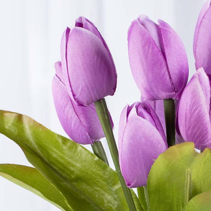Factory Direct Craft – Engroshandel Kunstige blomster – 13" Kunstig Tulipanbusk - Vælg Farve