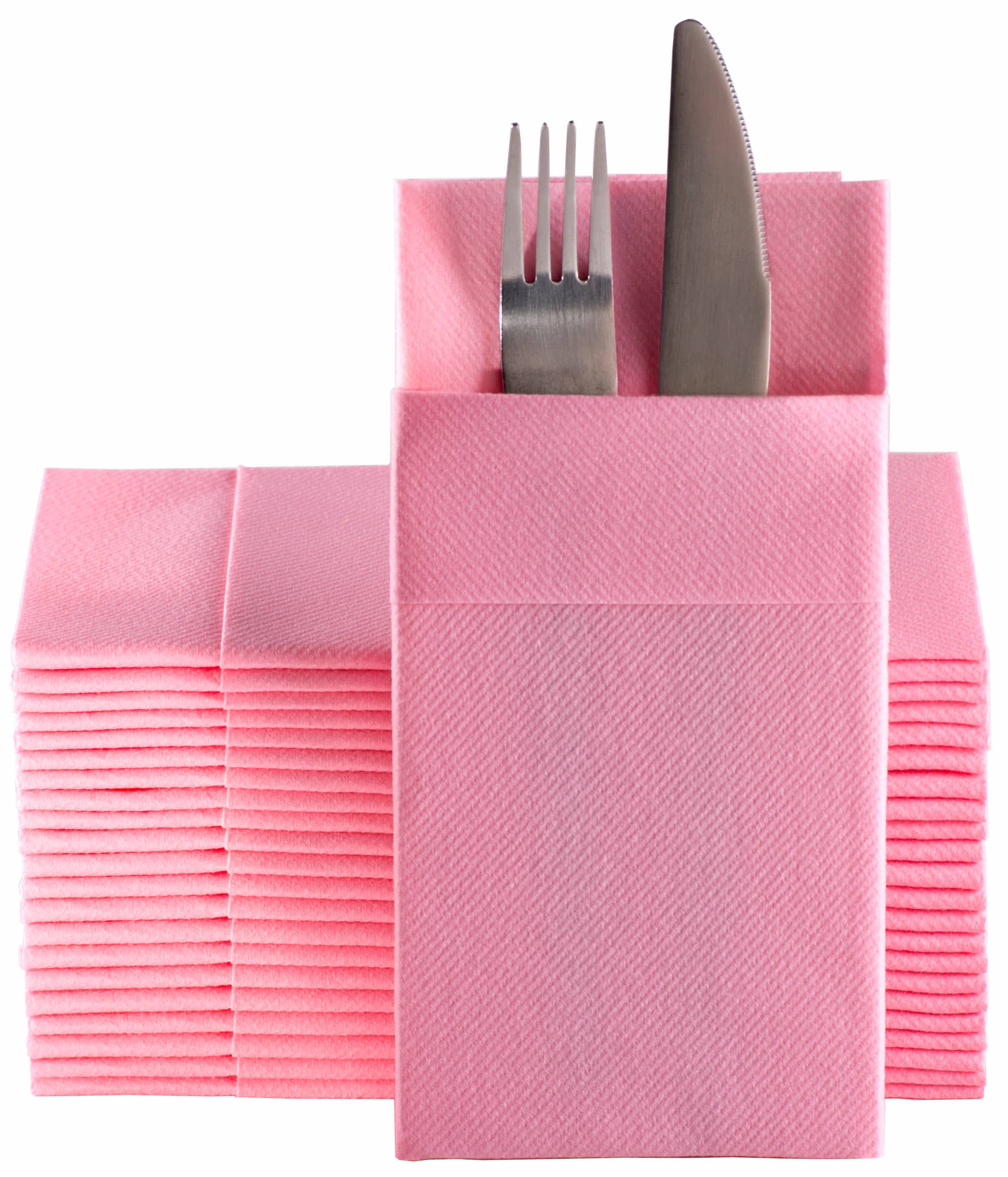 Moyes Home – wholesale Disposable napkin – Premium Linen-Feel Dinner Napkins Disposable with Pocket12