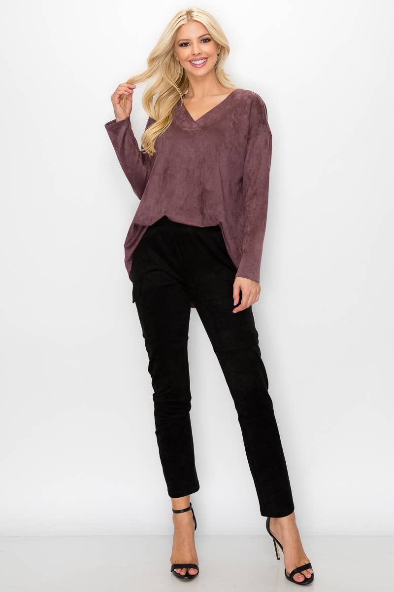 Joh Apparel - Wholesale Pants - Women's - Amber Stretch Suede Cargo Pant10