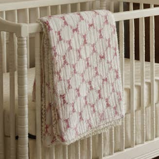 Muslin Baby Swaddle Blanket: 6 Layers- BOWS for wholesale by Cherubin Chic