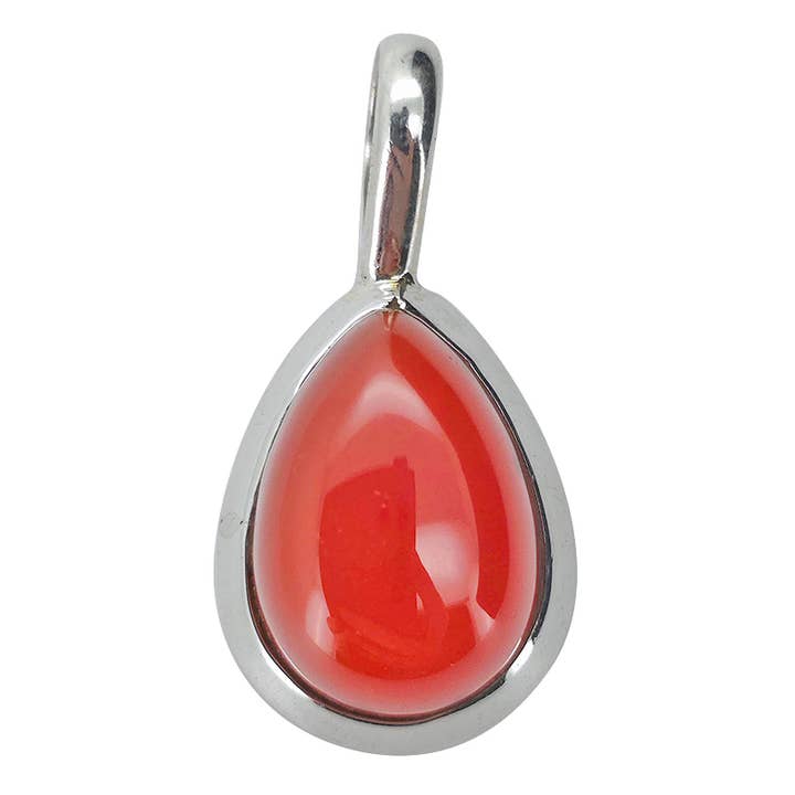 Red Onyx Sterling Silver Pendant for wholesale by Amberman