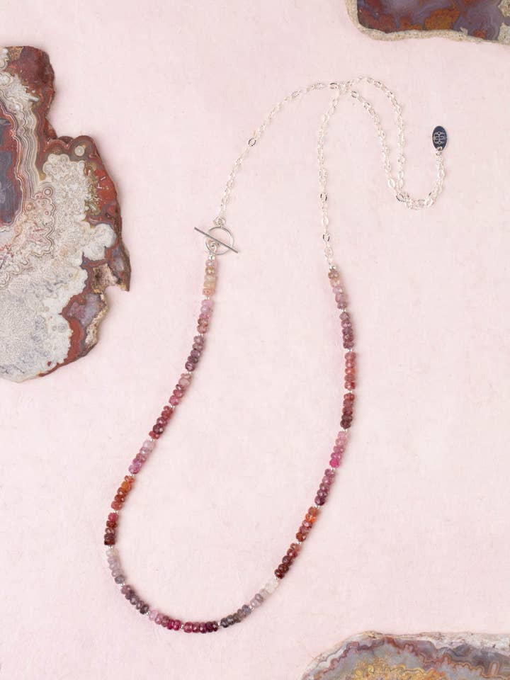 Celestial 27.5" Spinel Simple Necklace for wholesale by Anne Vaughan Designs Jewelry