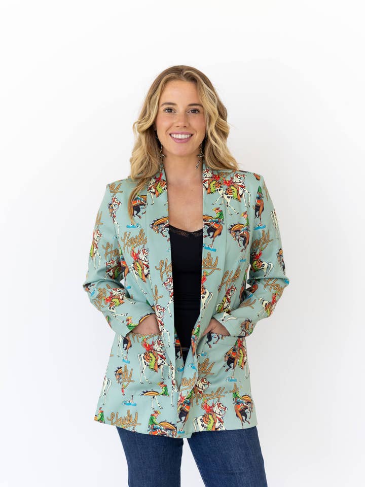 TH1200 TEAL HOWDY BLAZER (7 Piece) for wholesale by Turquoise Haven