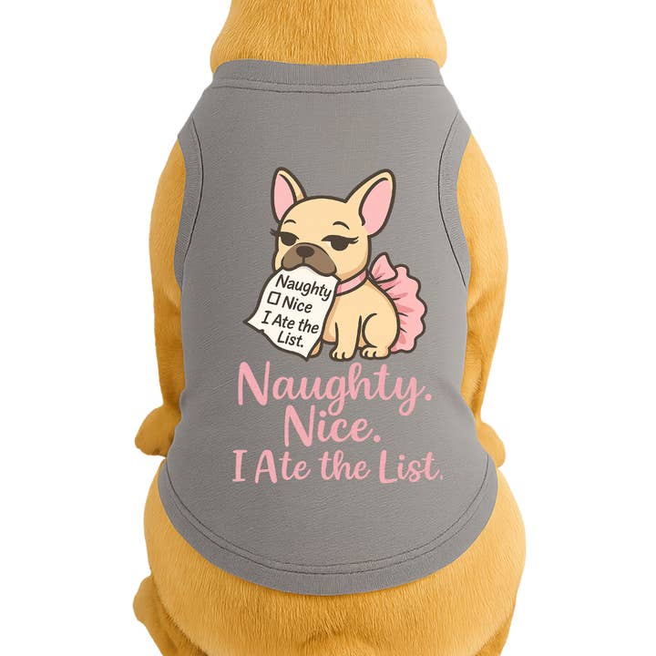 Traquinas Bonzinho Comi a Lista por atacado de Diva Dog Clothing