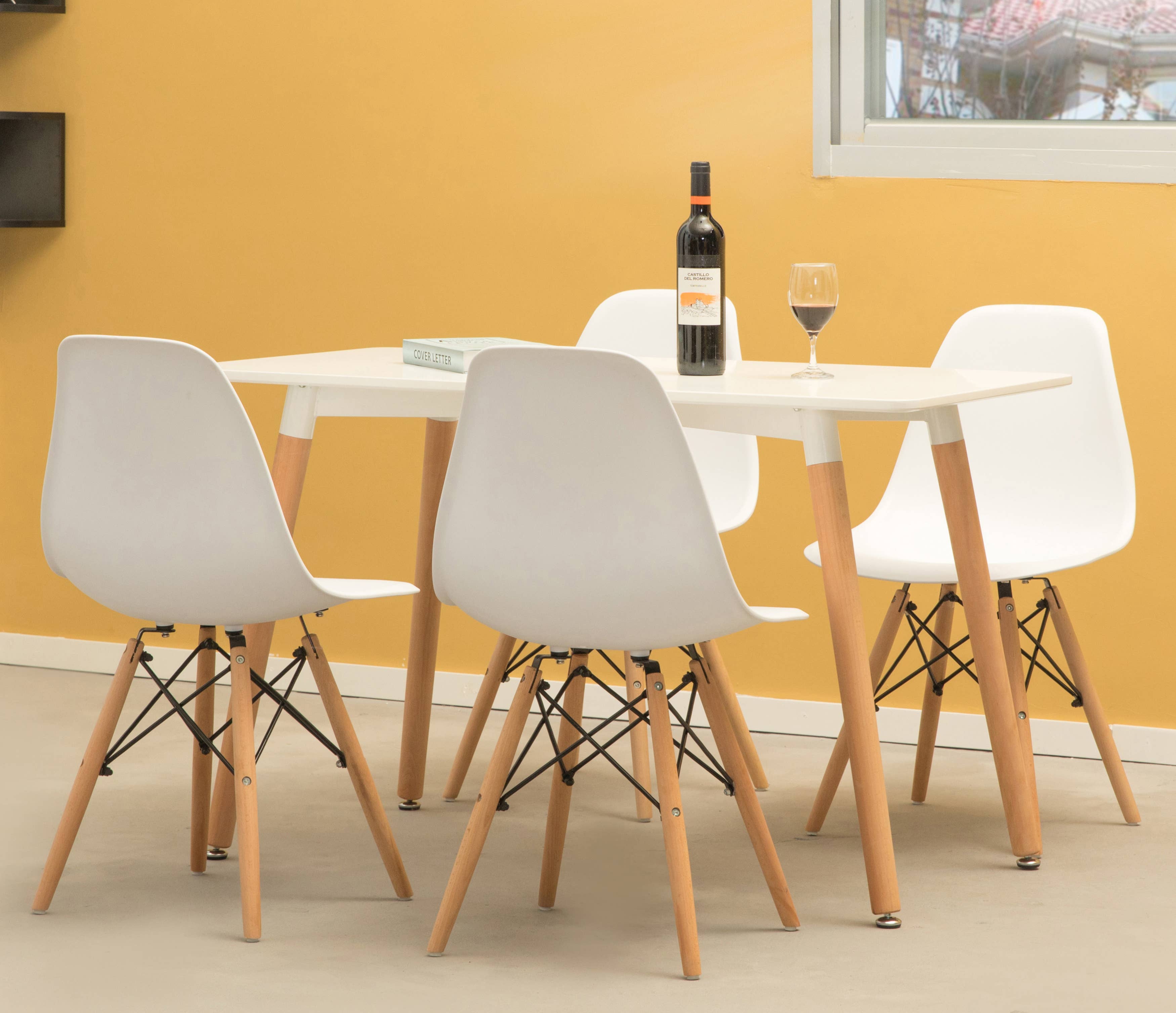 Quickway Imports - Wholesale Chair - Plastic DSW Shell Dining Chair with Wooden Dowel Eiffel Legs21