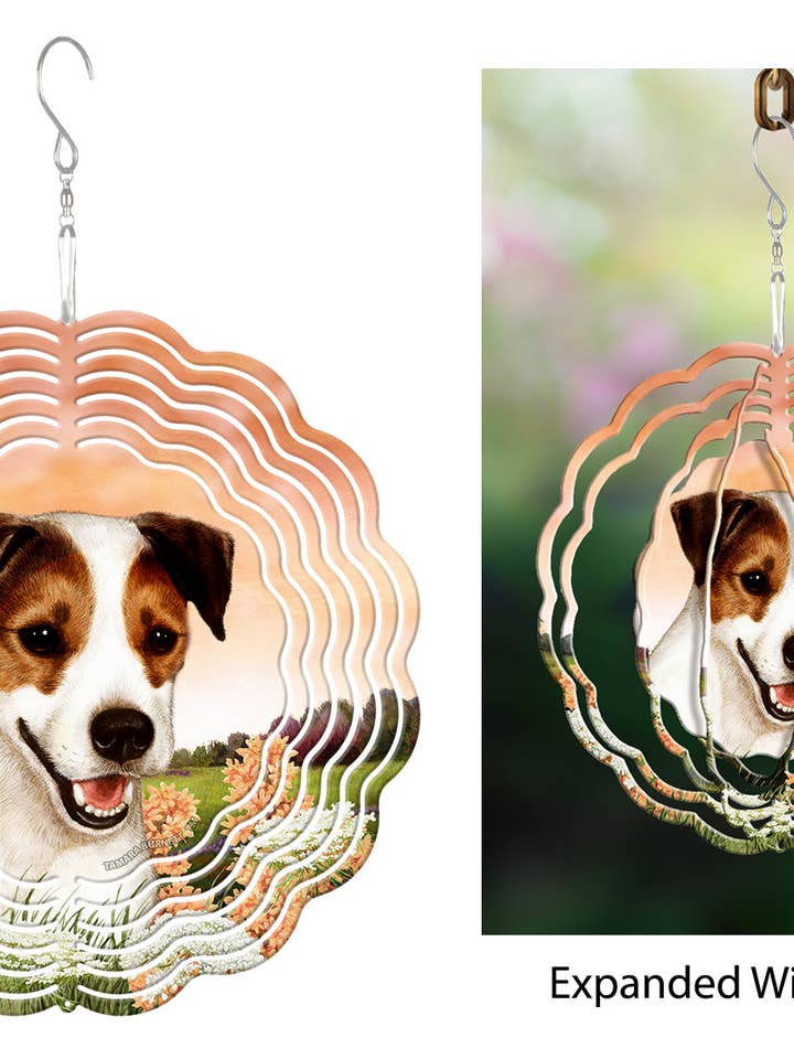 Jack Russell Terrier (Tri-Color) - Wind Spinner for wholesale by Pet Gifts USA, LLC