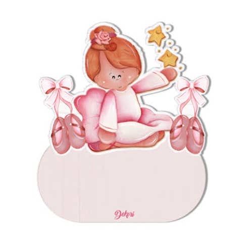 Étiquette ovale Ballerina pour la vente par Dekori