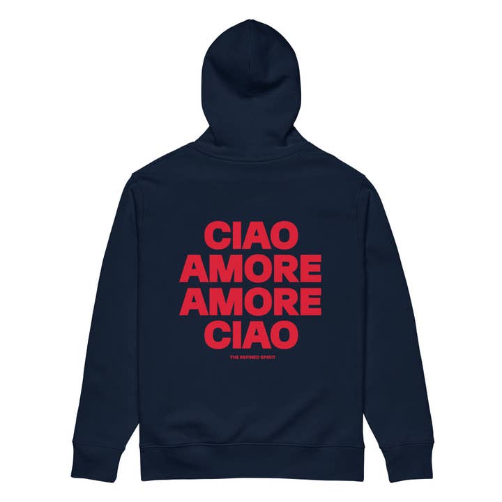 Amore Ciao - Organic Hoodie for wholesale by The Refined Spirit
