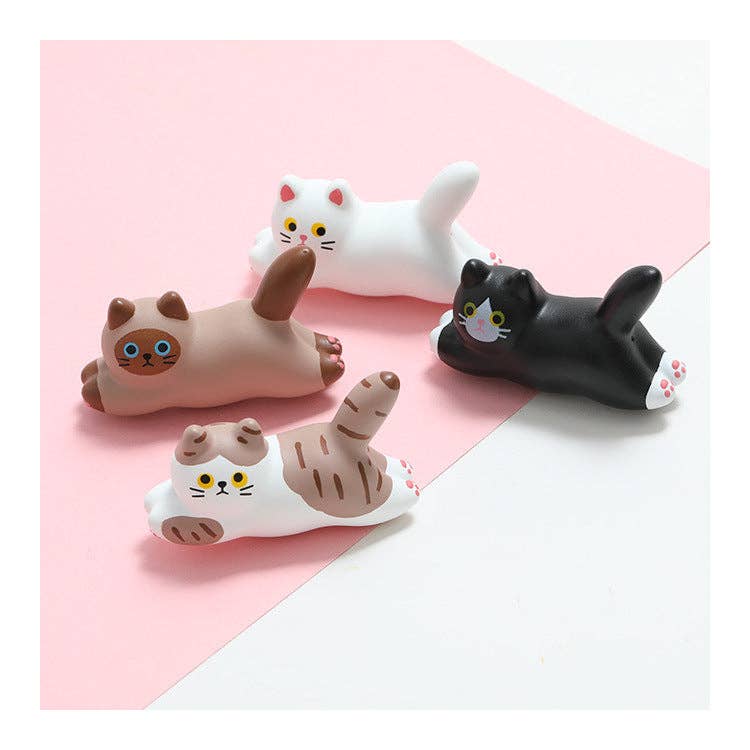Gohobi （We cover U.S. import duties） - Venta al por mayor Imanes - Imán para refrigerador con adorno de gato de cerámica hecho a mano Gohobi21