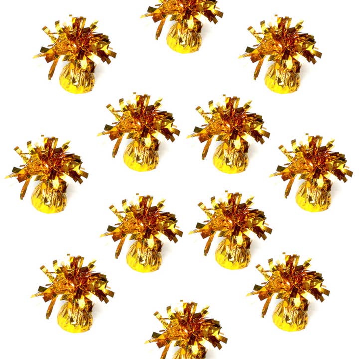 Control Balloon Products - Wholesale Balloon - Gold Foil Balloon Weight - 170 Grams - 12 Pack1