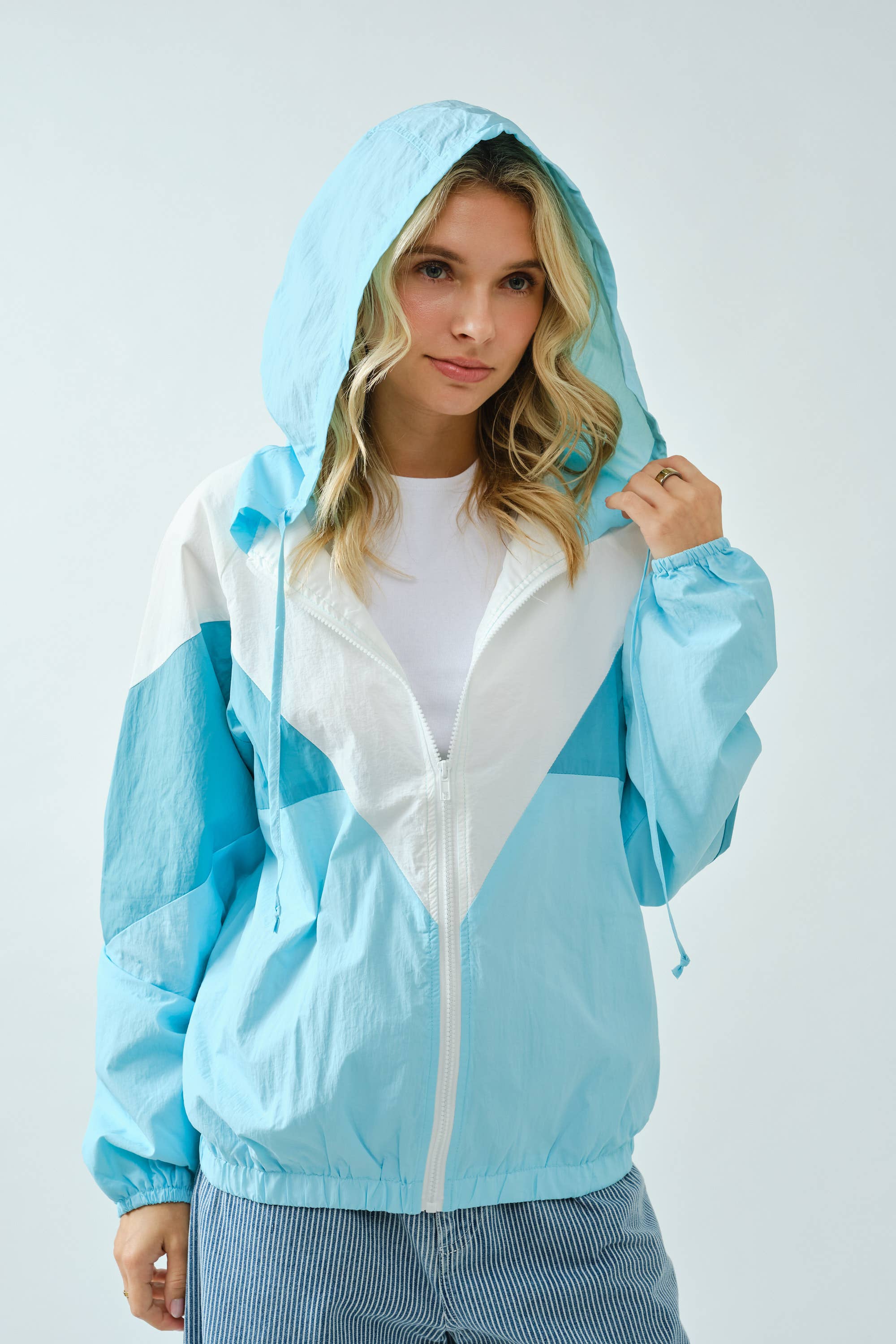 MINT SA00112J - Color Block Windbreaker Jacket for wholesale on Faire6