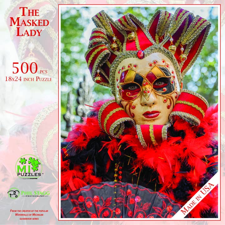 The Masked Lady - 500 Piece Puzzle for wholesale by Phil Stagg Photography