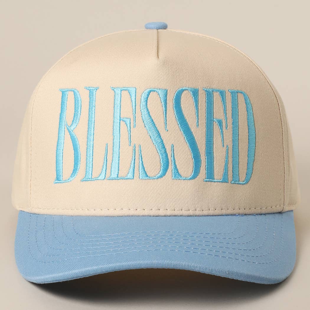 Fashion City – Engroshandel Trucker hat - Unisex – BLESSED Broderet Baseballkasket8