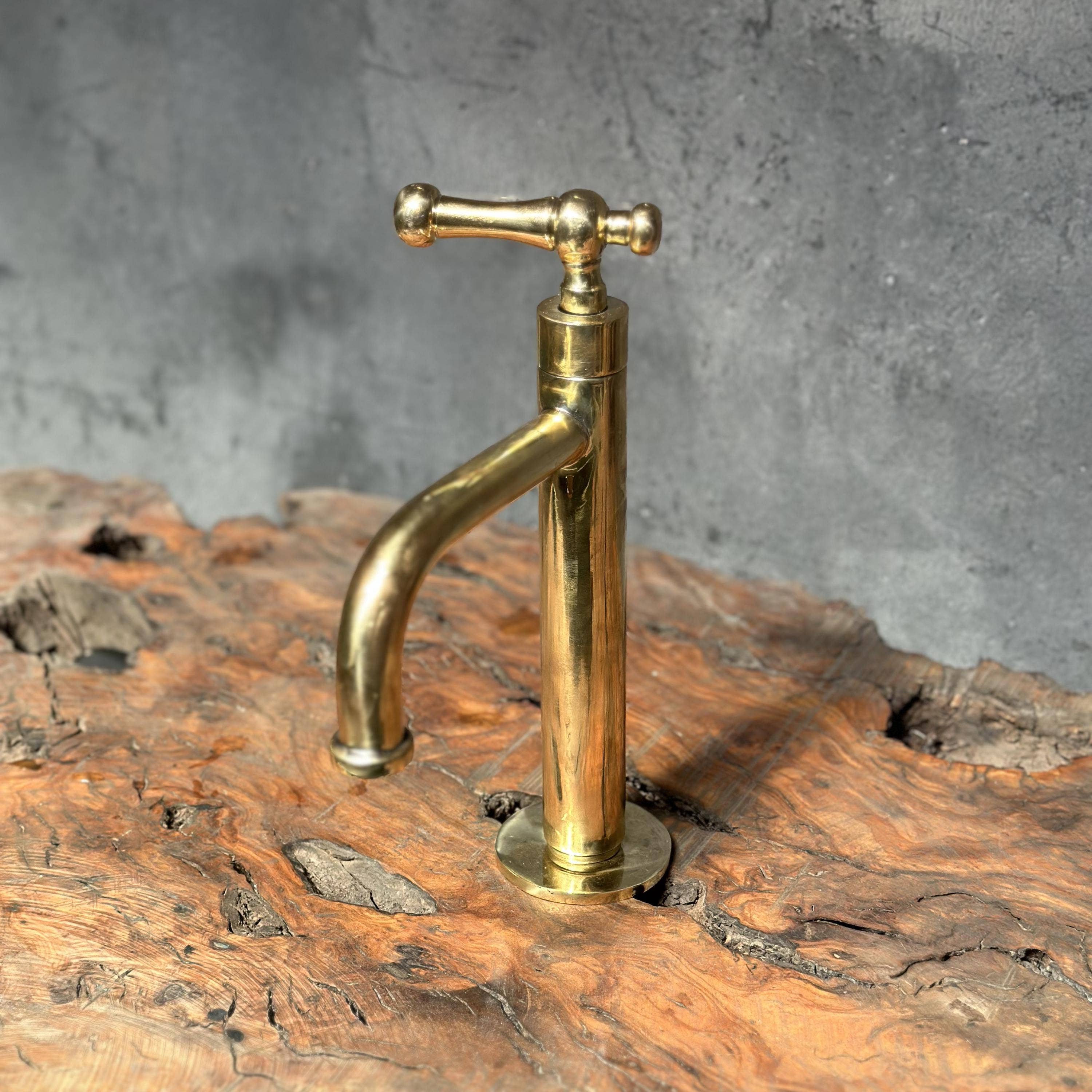 Artihand - Wholesale Kitchen Tool/Gadget - Unlacquered Brass Bathroom Faucet, Victorian Bathroom Faucet