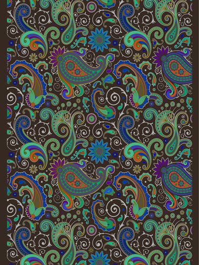 Sciarpa 70*180 seta disegni cashmere multicolore for wholesale by L'OFFICIEL SRL