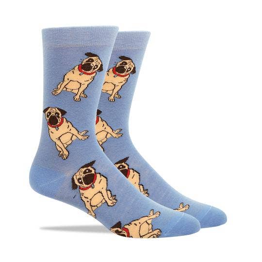 Pugs Men's Socks for wholesale by Patches and Pins