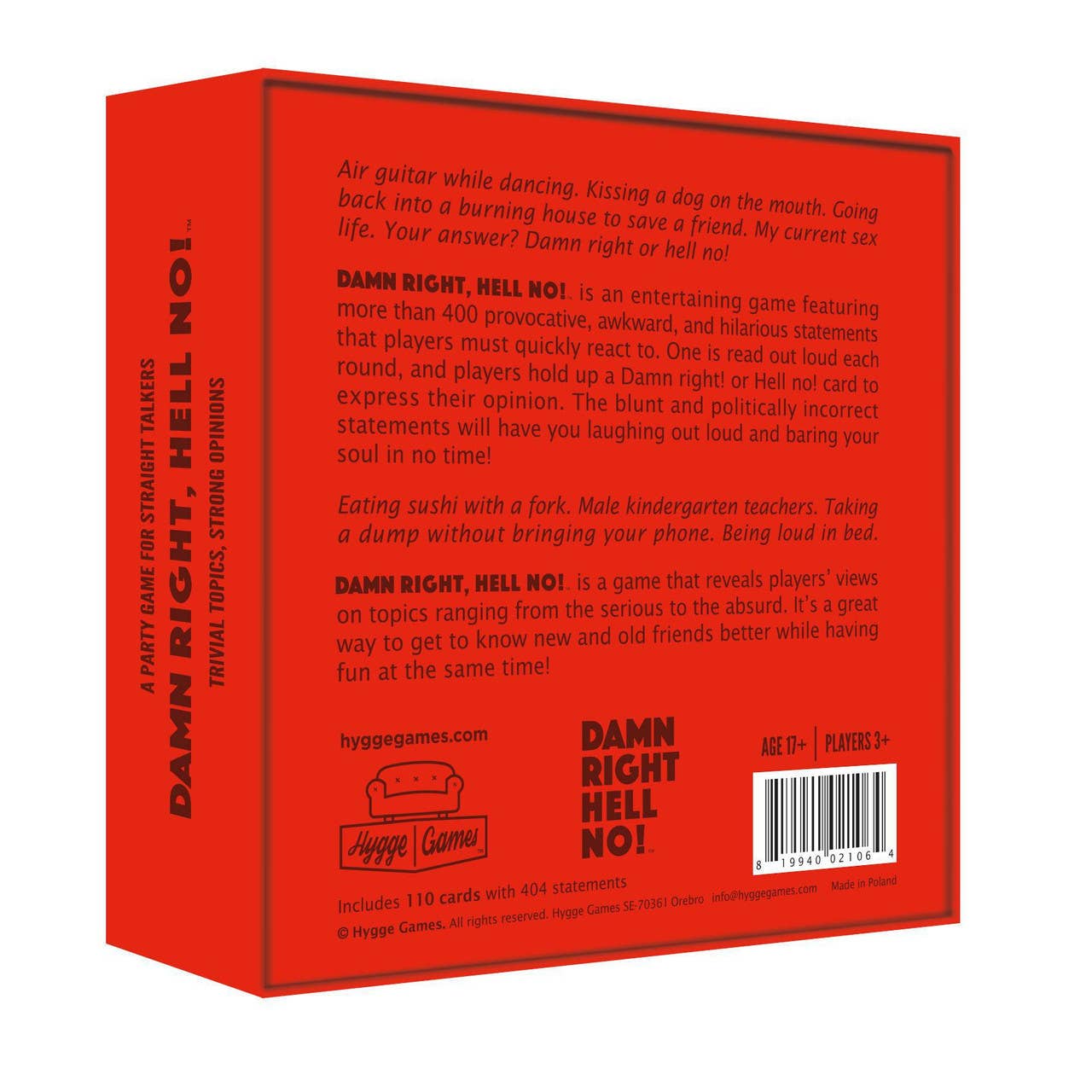 Hygge Games - Wholesale Card Game - Card Game - Damn Right, Hell No!1