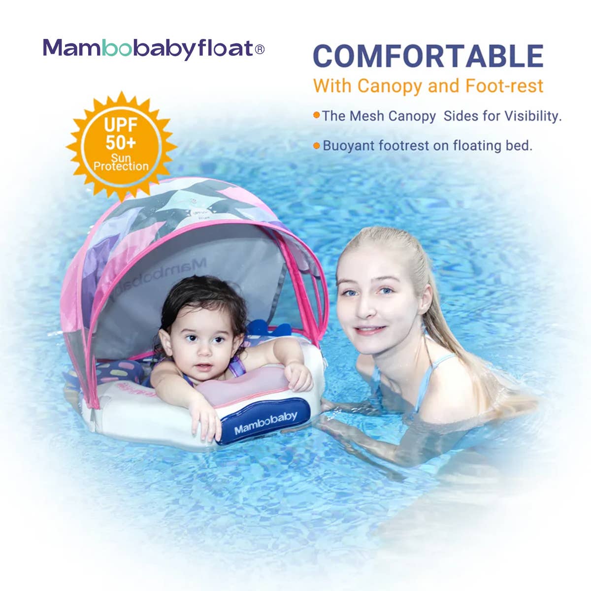 PPR - Wholesale Beach/Pool Toy - Kids & Baby - Mambobaby Float - Innovative Explorer - Seashell Pink2