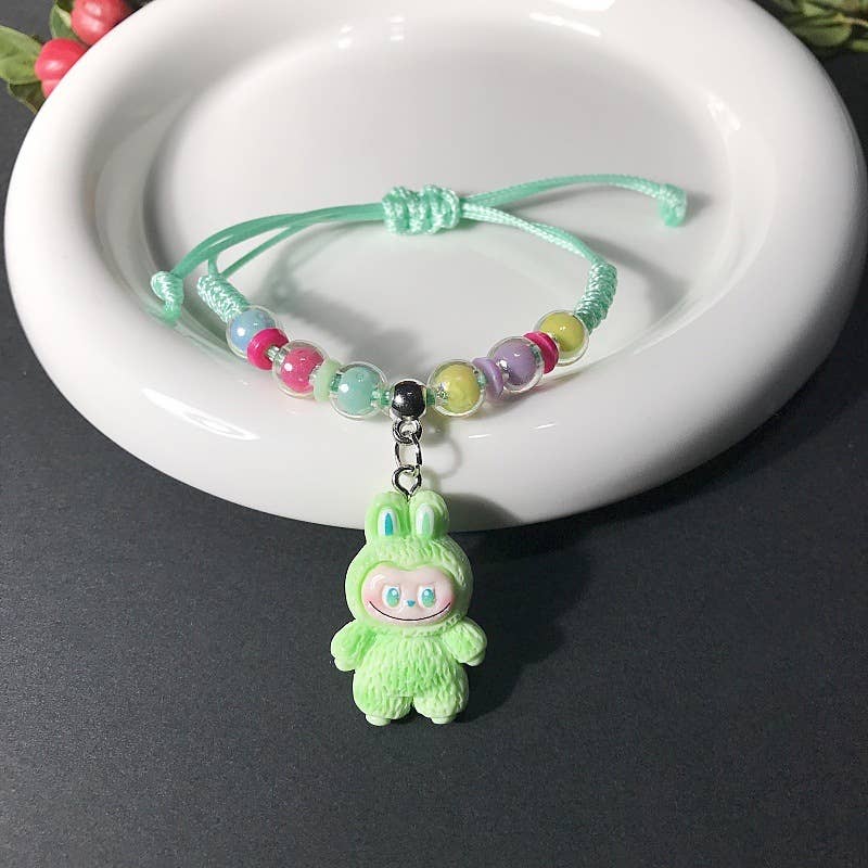 Little Trendy - Wholesale Woven/Braided Bracelet - Creative hand-woven cute monster bracelet for girls 5