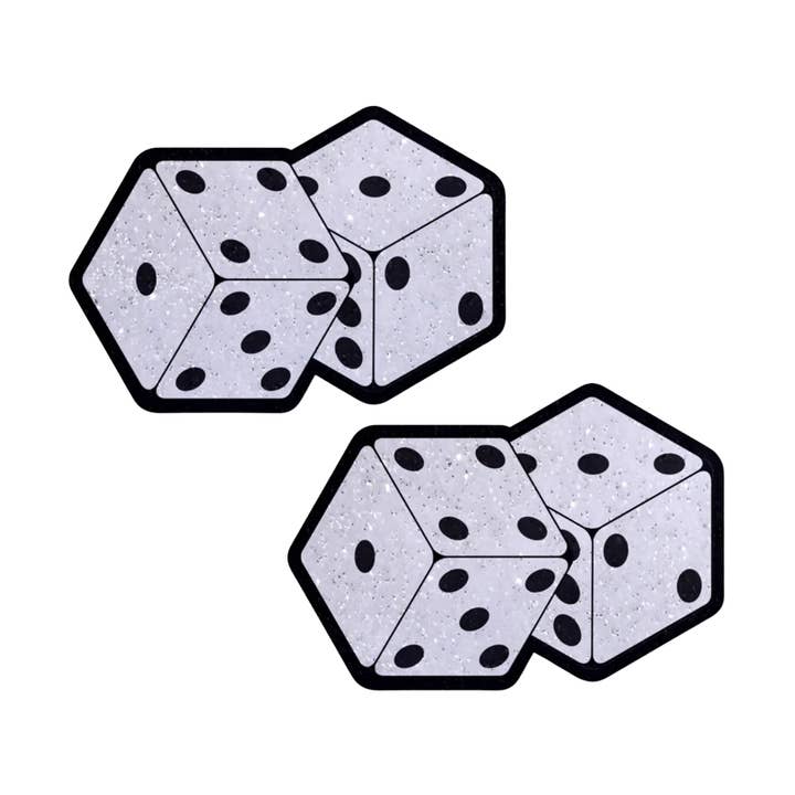 Par de fundas para pezones Fuzzy Dice Pasties de Pastease para venta al por mayor de Pastease UK