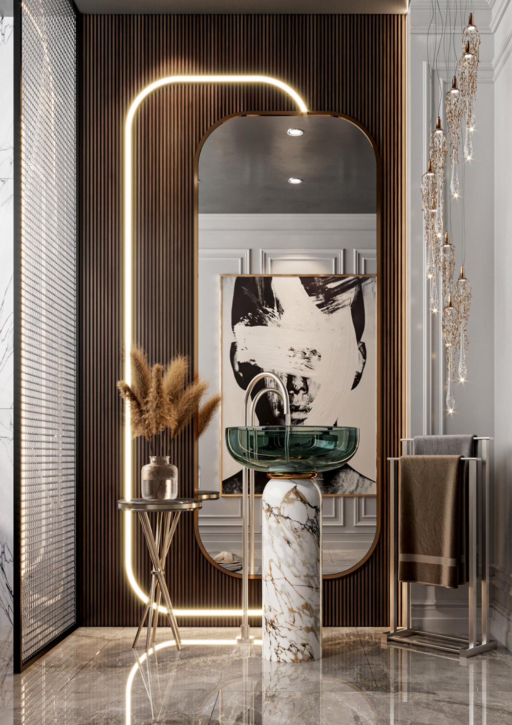 Walloro Luxury Embossed Wallpaper – wholesale Wall Panelling – Walnut Wood Grain Wall Panel, PS Wall Home Decoration Panel-Premium Quality5