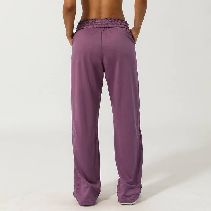 Sodalemon - Wholesale Pants - Women's - Women Waistband Drawstring Loose Sport Running Sweatpants2