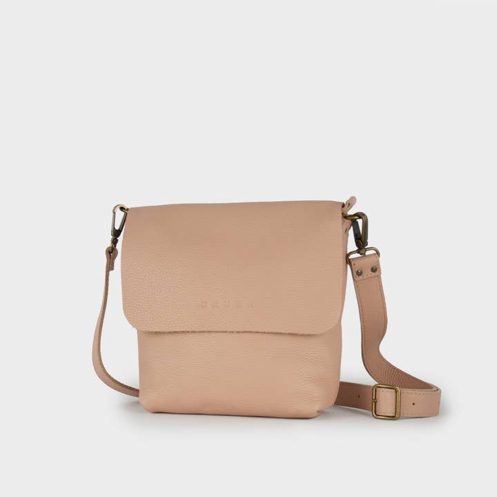 Leather crossbody bag. Handmade crossbody leather bag. Joy M for wholesale by CRUSH LEATHER GOODS