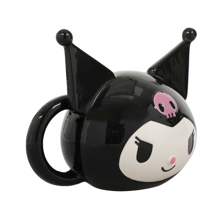 Bioworld Merchandising - Wholesale Coffee Mug - Kuromi Sculpted Ceramic Mug2