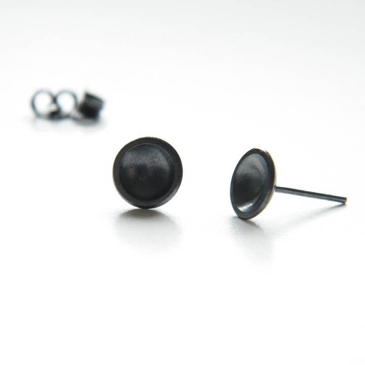 Bowl studs, concave earrings for wholesale by DeUX Studio AB