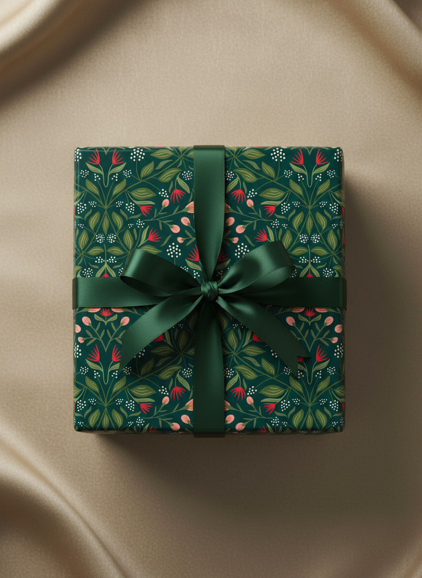 Rebecca Jane Woolbright - Wholesale Wrapping Paper Roll - Camden Winter Wrapping Paper – Holiday Gift Wrap (2 Sheets)6