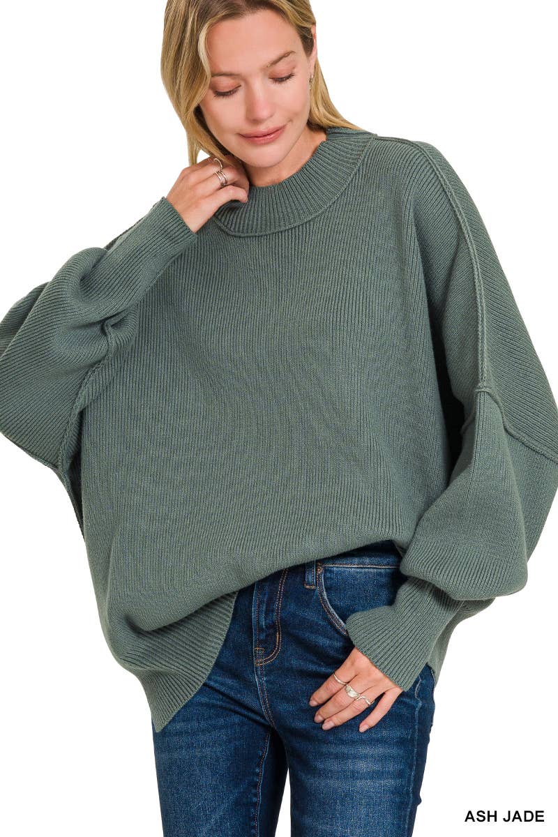 42POPS – wholesale Pullovertröja - Dam – ...._ SI-25416 SIDOSPRÄCKAD ÖVERSTOR TRÖJA11