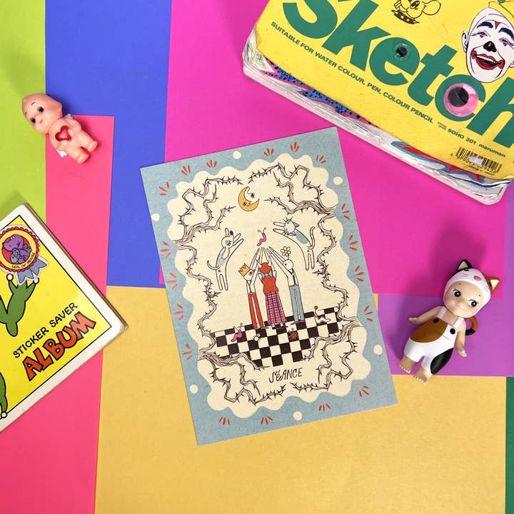 Seance Art Print for wholesale by Soft Rat Studio