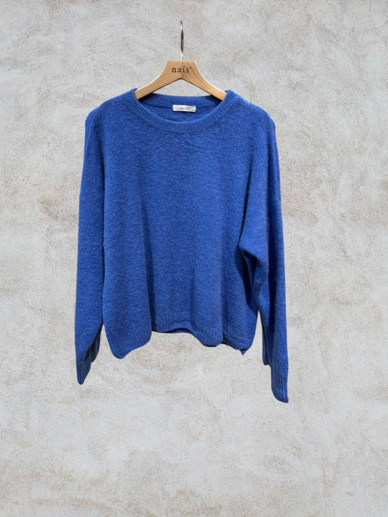 NAÏS PARIS - Wholesale Knit Sweater - Women's - Round neck long sleeve sweater in 30% superfine alpaca2