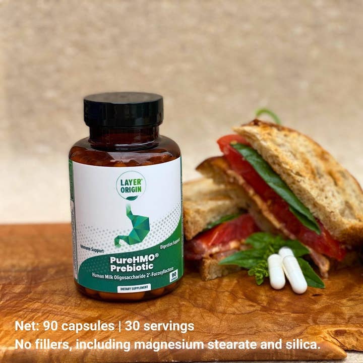 Layer Origin - Wholesale Oral Supplement/Vitamin - PureHMO® Human Milk Oligosaccharide Super Prebiotic Capsules