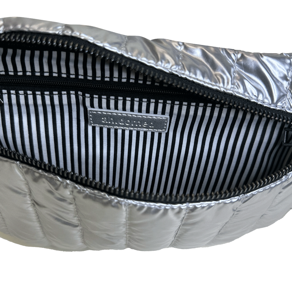 AHDORNED - Wholesale Belt Bag - Women's - Reese Quilted Sling/Waist Bag w/Black Resin Chain & 2" Solid29