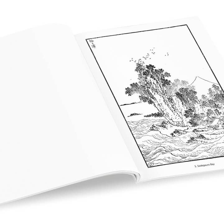 Pomegranate – wholesale Colouring and activity book – adult – Hokusai: Views of Mt. Fuji Coloring Book9