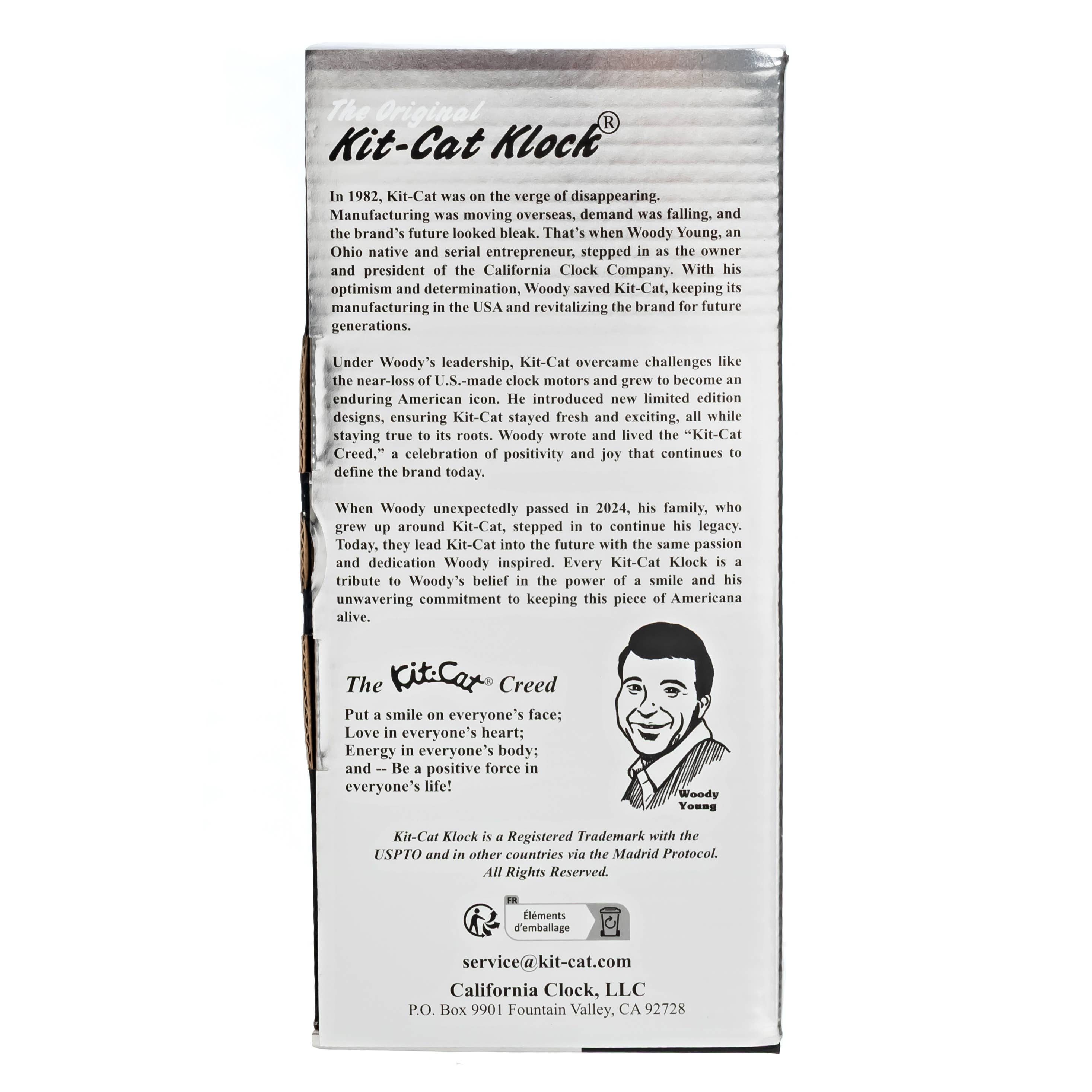 Kit-Cat Klock - Wholesale Timer - Herdenkingseditie Tuxedo Kit-Cat Klock8