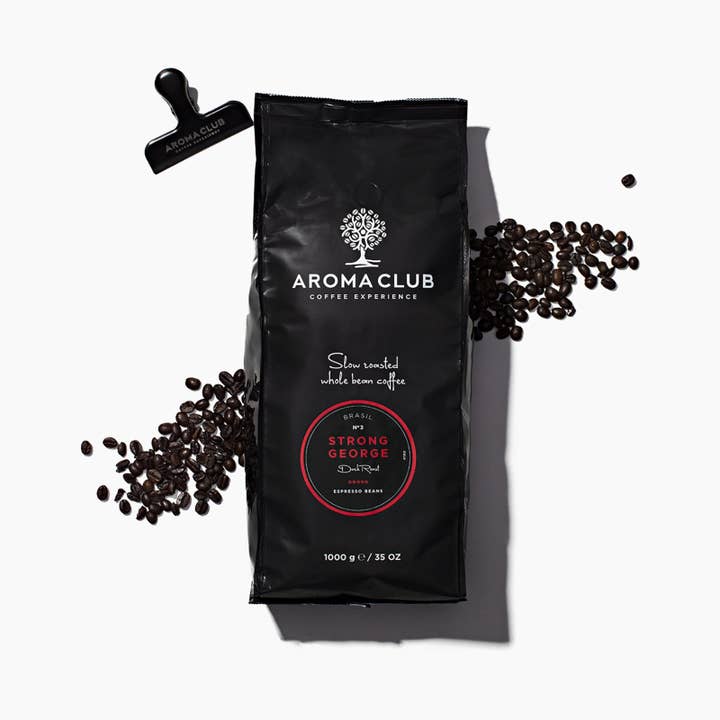 Aroma Club - Coffee Beans - N°3 Strong George - 1KG Pouch for wholesale by Aroma Club - Coffee Experience