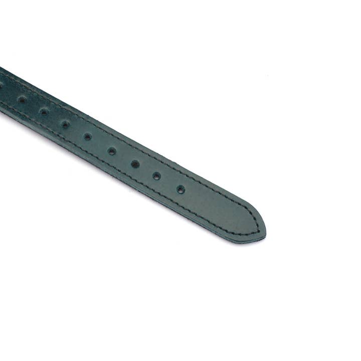 Liebe Seele - Wholesale Seksspeeltje - Luxe blauwe leren blinddoek met blauwe klinknagels4