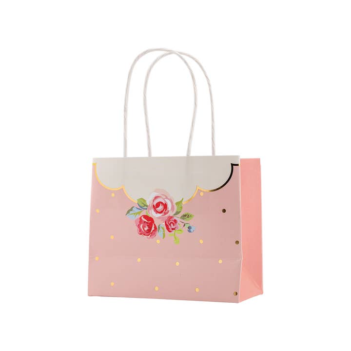 My Mind’s Eye - Wholesale Party Favor Bag/Box - PLTEA06 - Tea Party Polka Dot Treat Bags