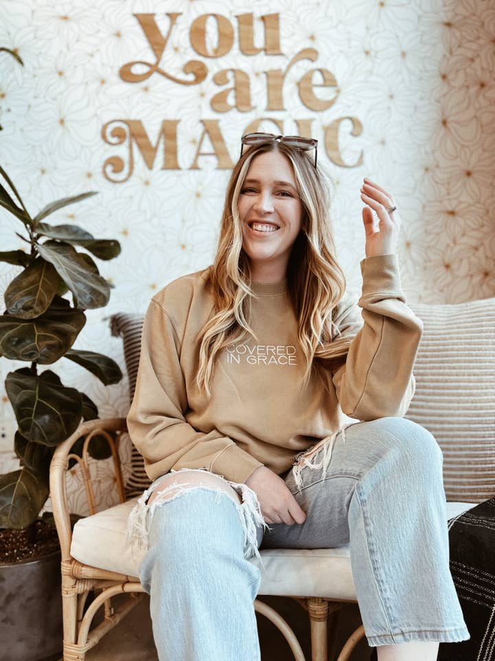 Covered In Grace Pullover Sweater for wholesale by KLSD