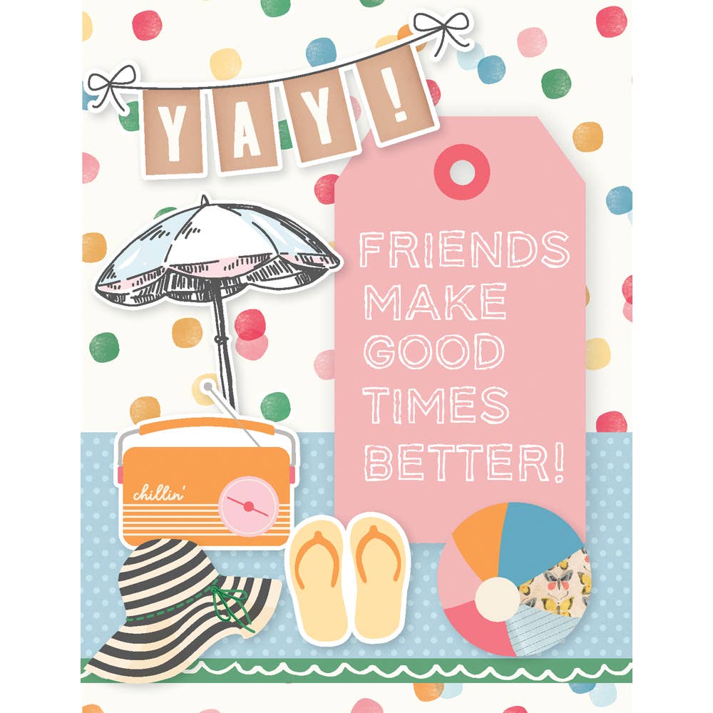 Simple Stories - Wholesale DIY Craft Kit - Sunny Days Simple Cards Kit with Chipboard & Die-Cut Pieces10